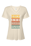 Golf & Country - Women's Relaxed V-Neck